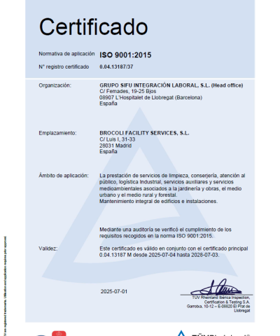ISO 9001 BCL