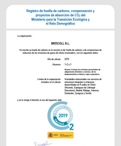 Portada certificado CO2